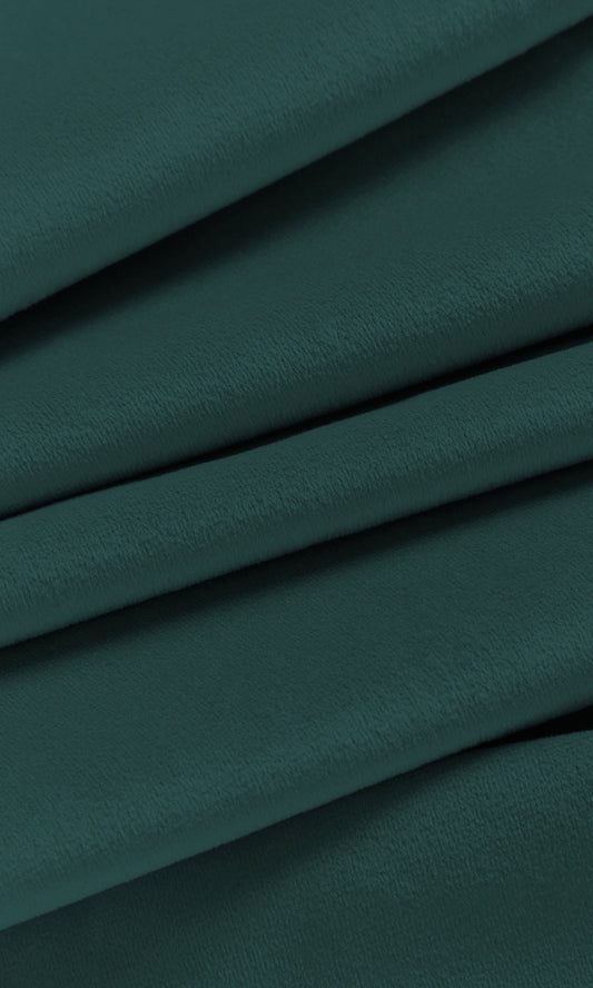 Velvet Home Décor Fabric By the Yard (Teal Blue)