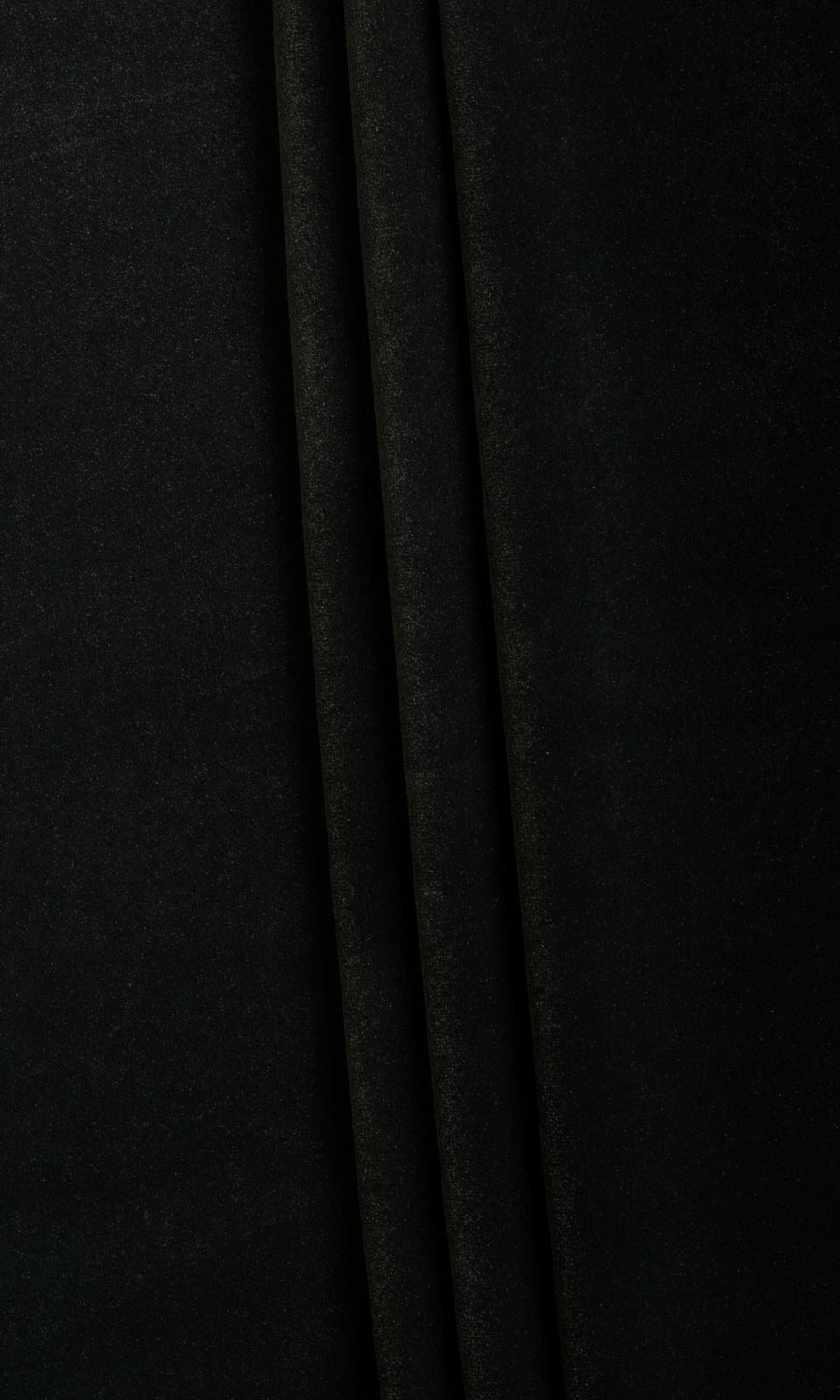 Velvet Fabric By the Yard for Curtains & Drapes (Black)