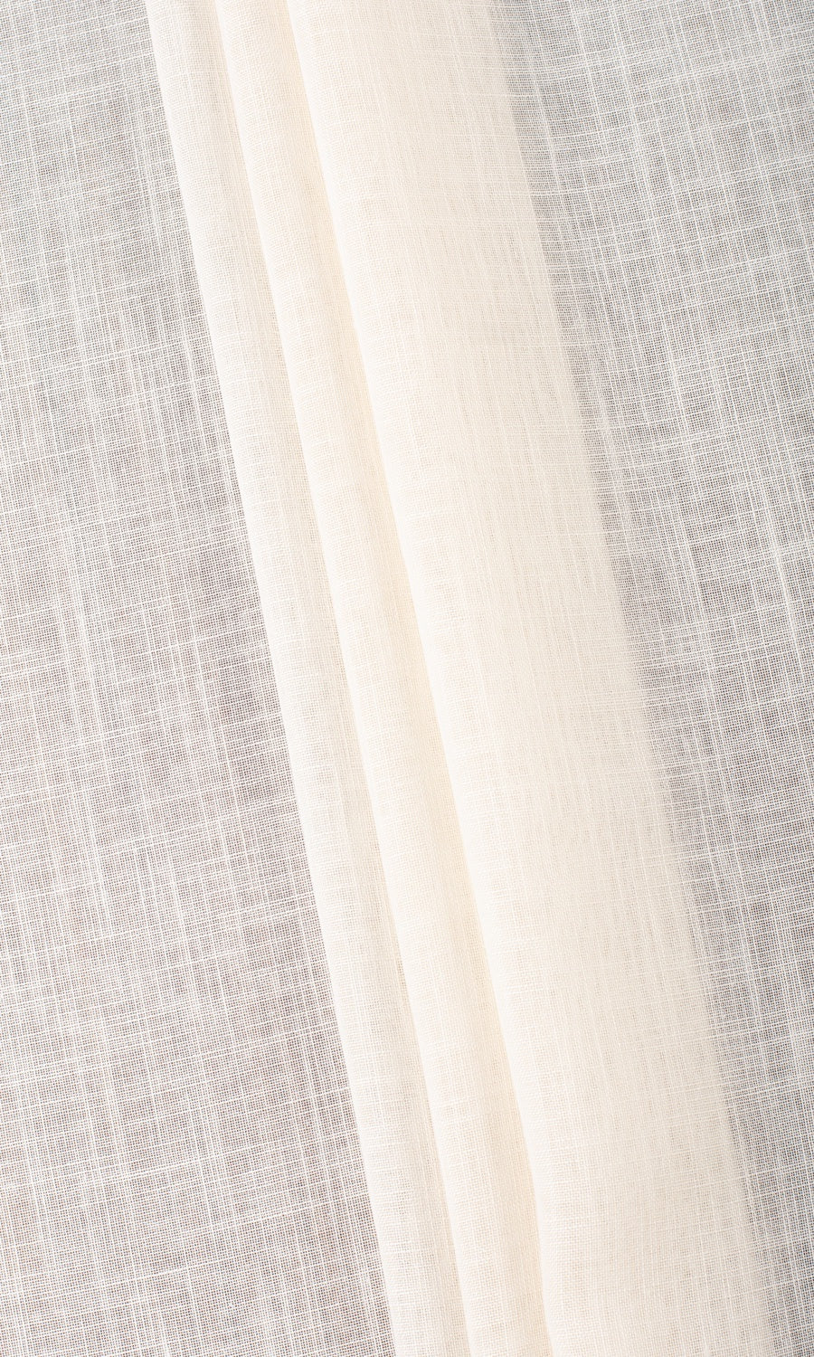 Plain Sheer Fabric Material By the Yard (Ivory/ Pale Beige)