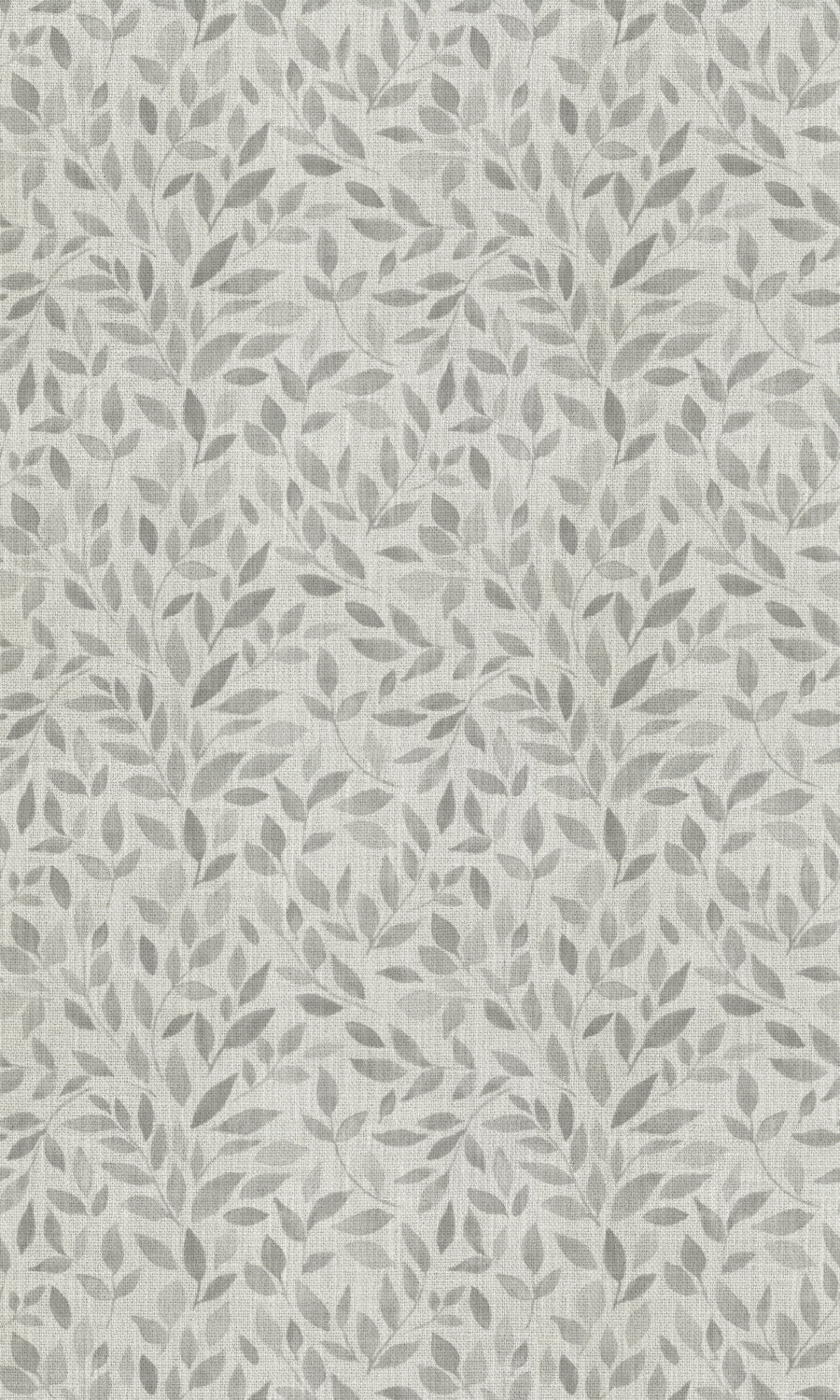 Botanical Print Free Fabric Material Sample (Eggshell White/ Grey)