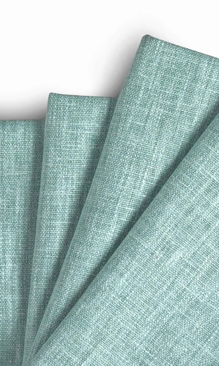 Cotton Blend Home Textile Fabric Material Sample (Turquoise Blue)