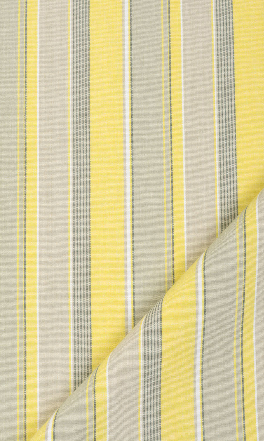 Striped  Window Treatments Fabric Sample (Yellow/ Gray/ White)