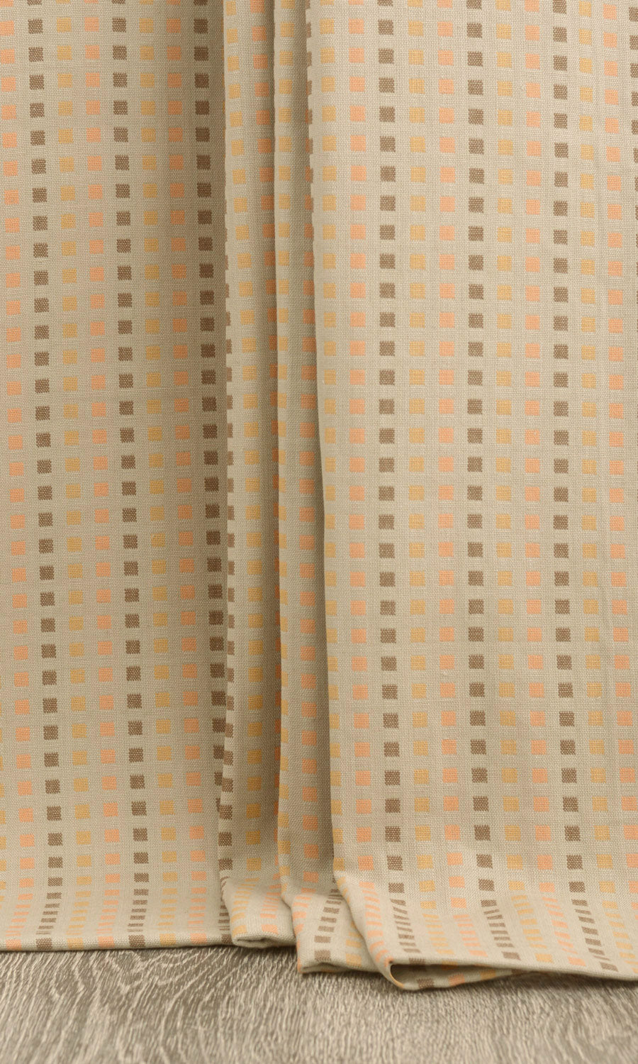 Cotton Home Textile Fabric Material By the Yard (Beige/ Grey)