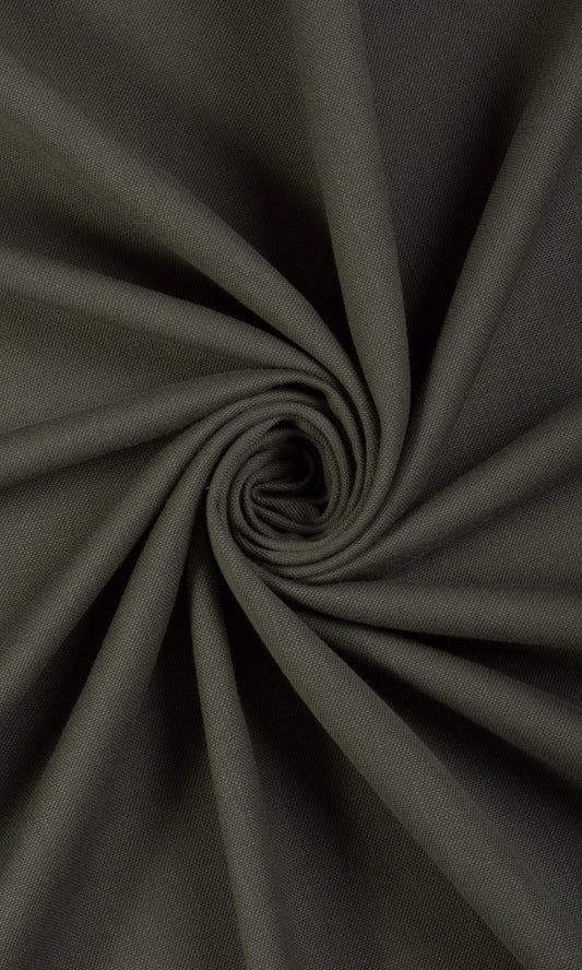 Linen Rich Home Décor Fabric By the Yard (Charcoal Grey)