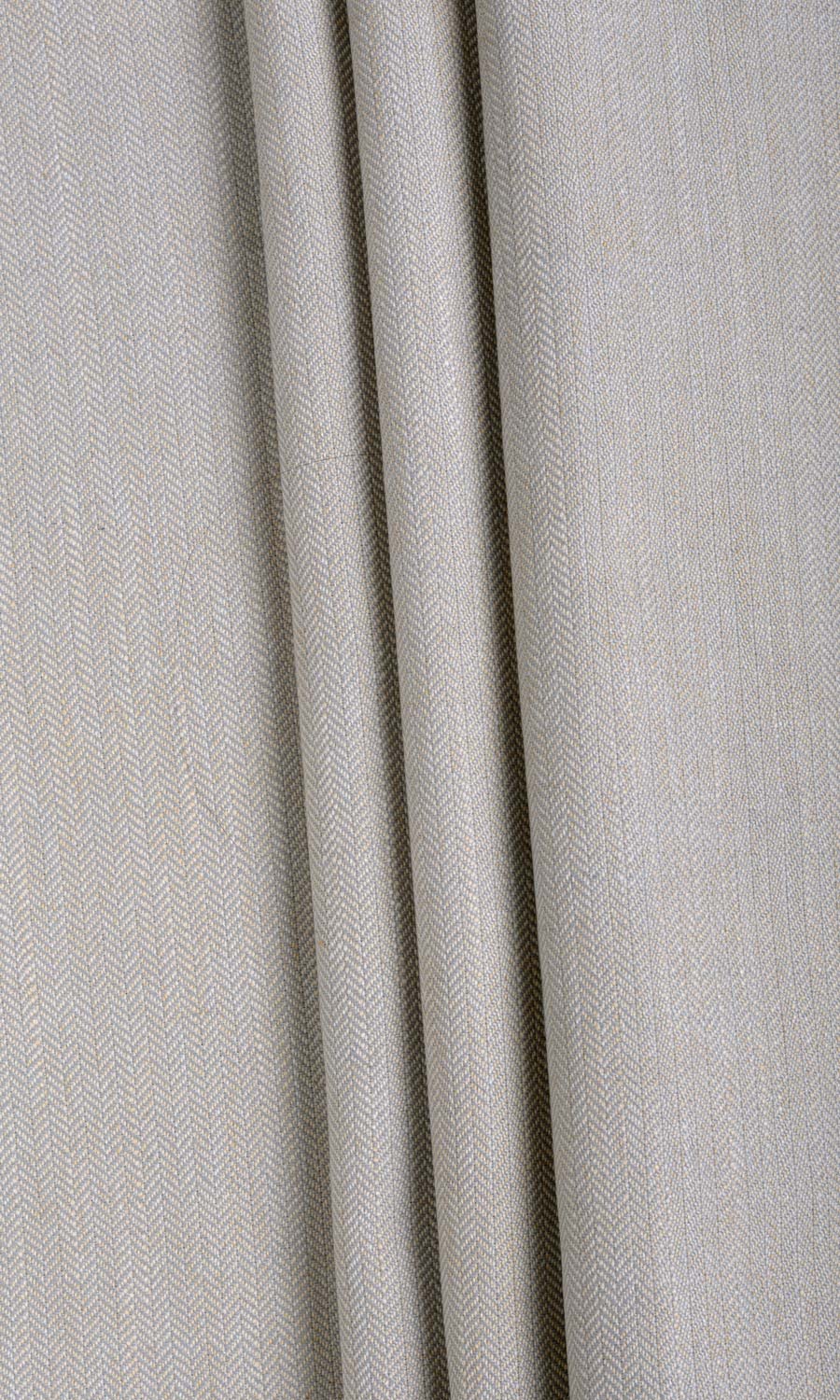 Herringbone Textured Home Textile Fabric Material By the Yard (Pale Grey)