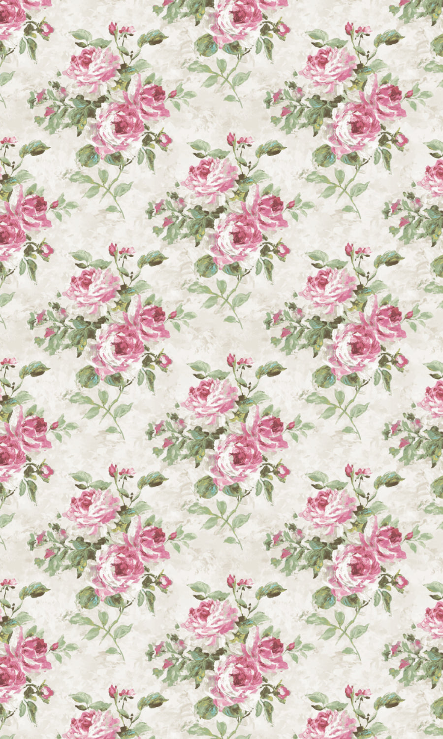 Floral Dimout Home Textile Fabric Material By the Yard (Pink/ White/ Green)