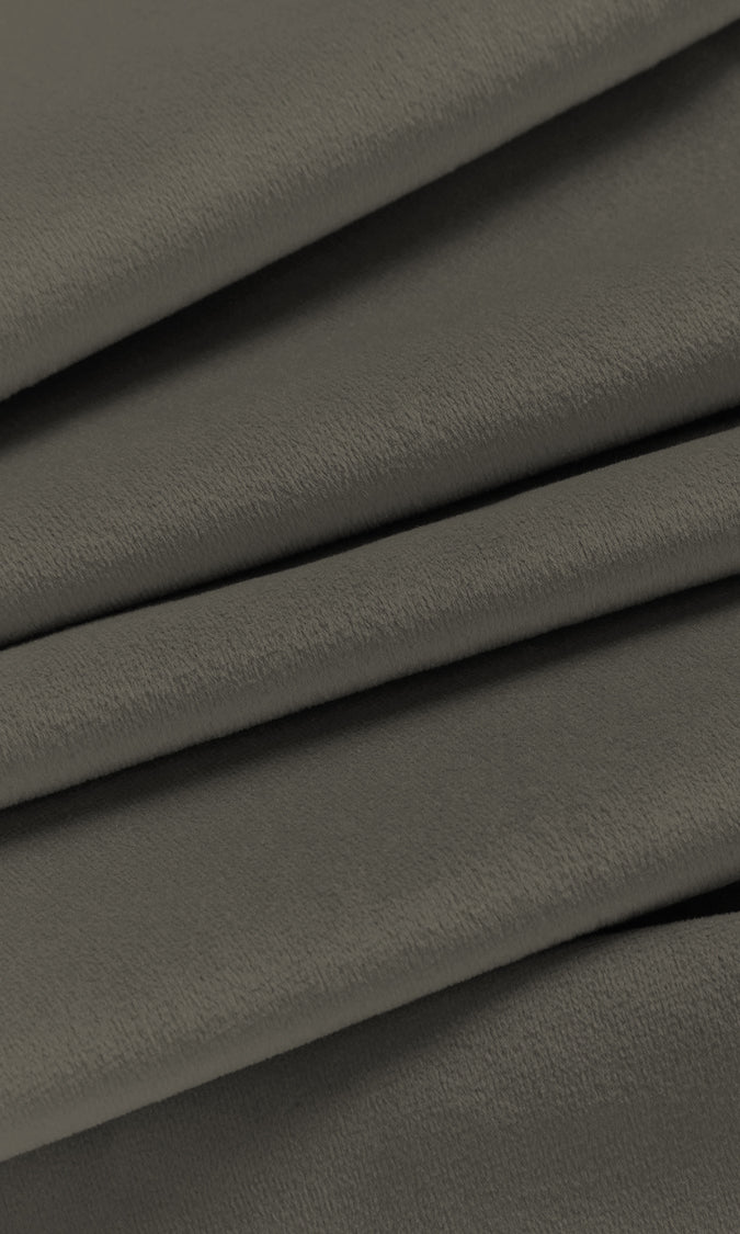 Velvet Home Décor Fabric By the Yard (Grey)