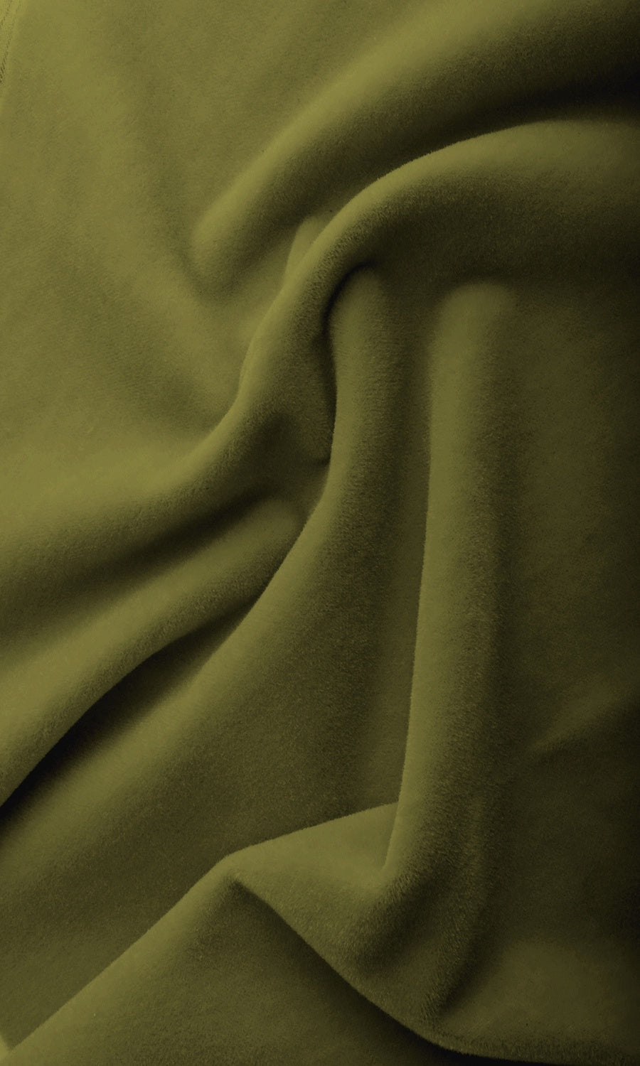 Velvet Home Textile Fabric Material By the Yard (Olive Green)