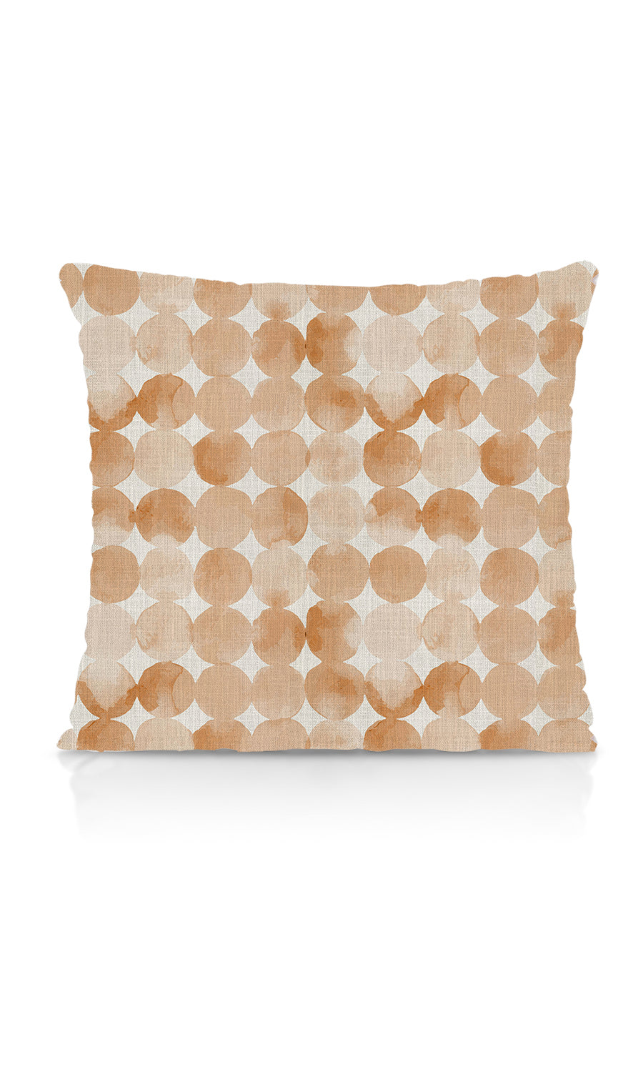 Polka Dots Home Textile Fabric Material By the Metre (Orange/ Brown)