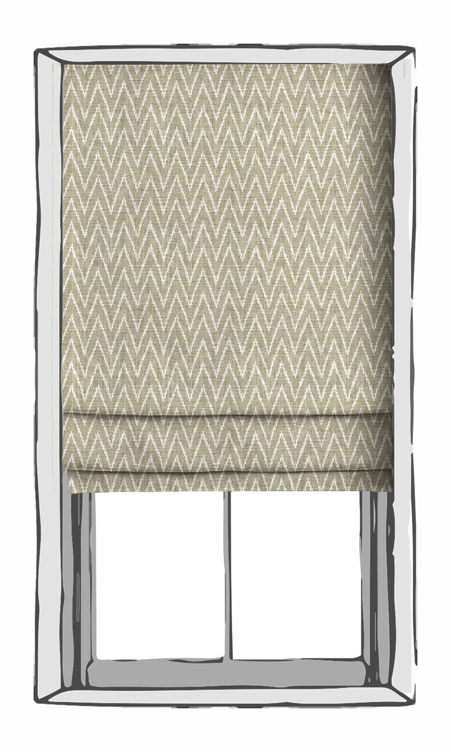 Houndstooth Print Free Fabric Material Sample (Beige/ White)