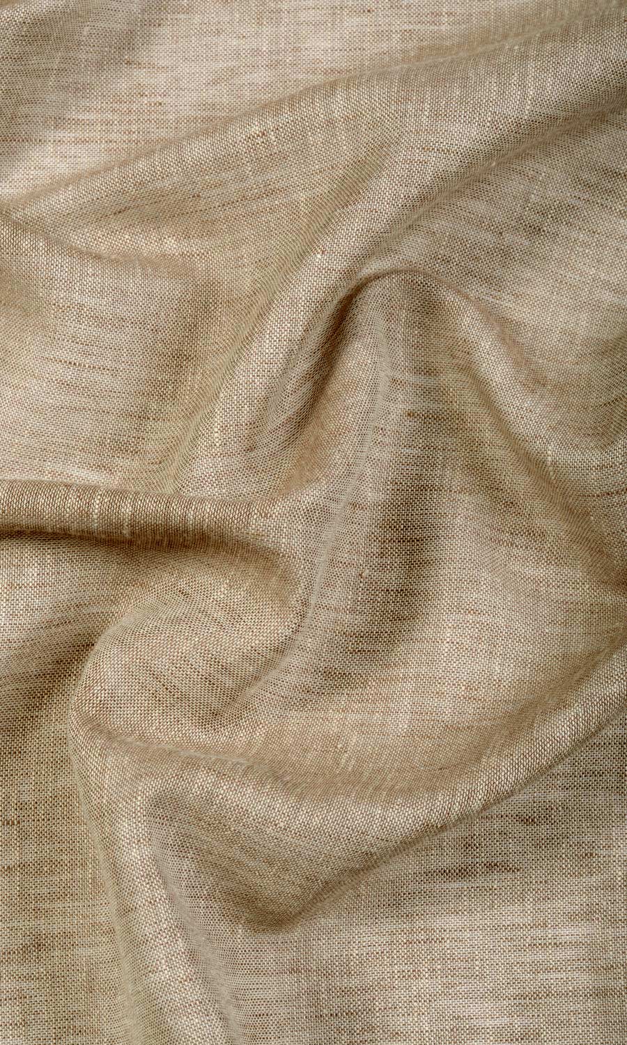 Linen Sheer Home Décor Fabric By the Yard (Beige/ Brown/ Umber)