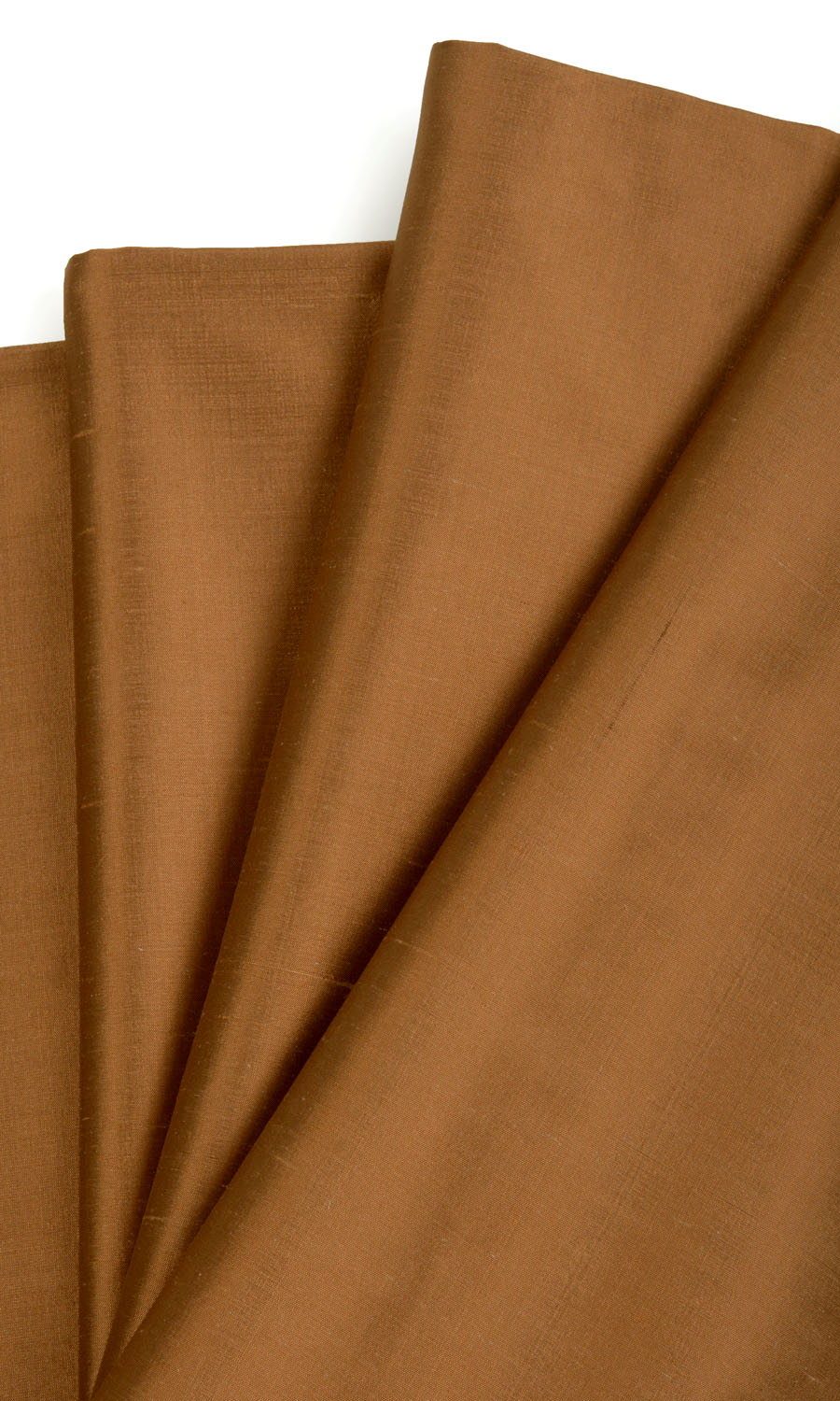 Shantung Silk Home Textile Fabric Material By the Yard (Bronzy Orange)