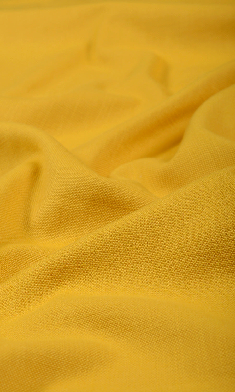 Solid Textured Home Textile Fabric Material Sample (Yellow)