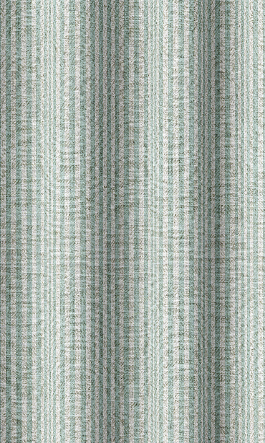 Striped Home Décor Fabric By the Yard (Aqua Blue/ White)