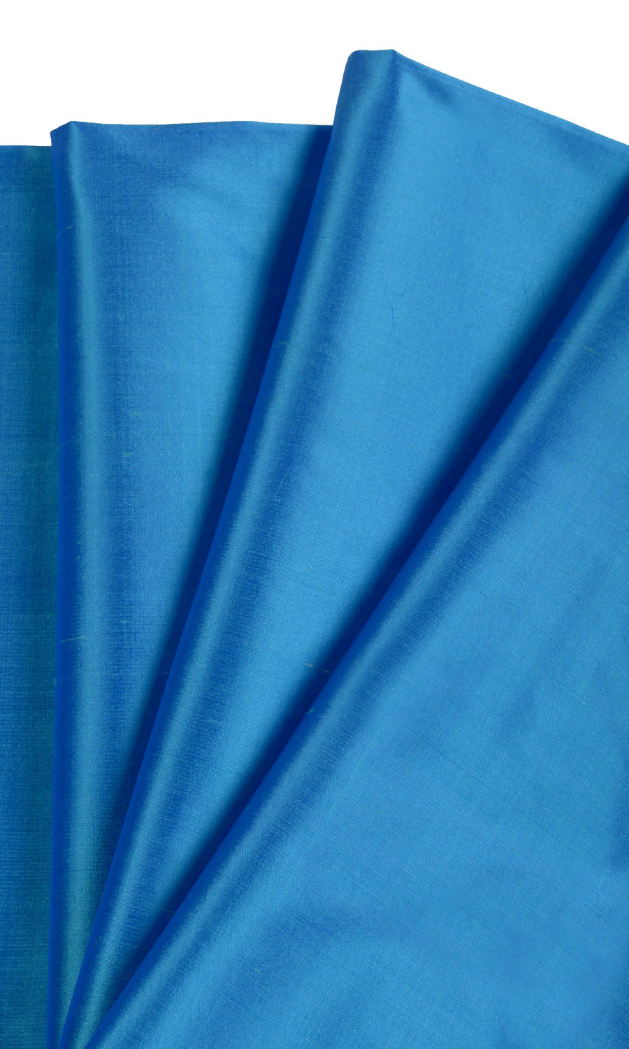 Shantung Silk Home Textile Fabric Material Sample (Azure Blue)