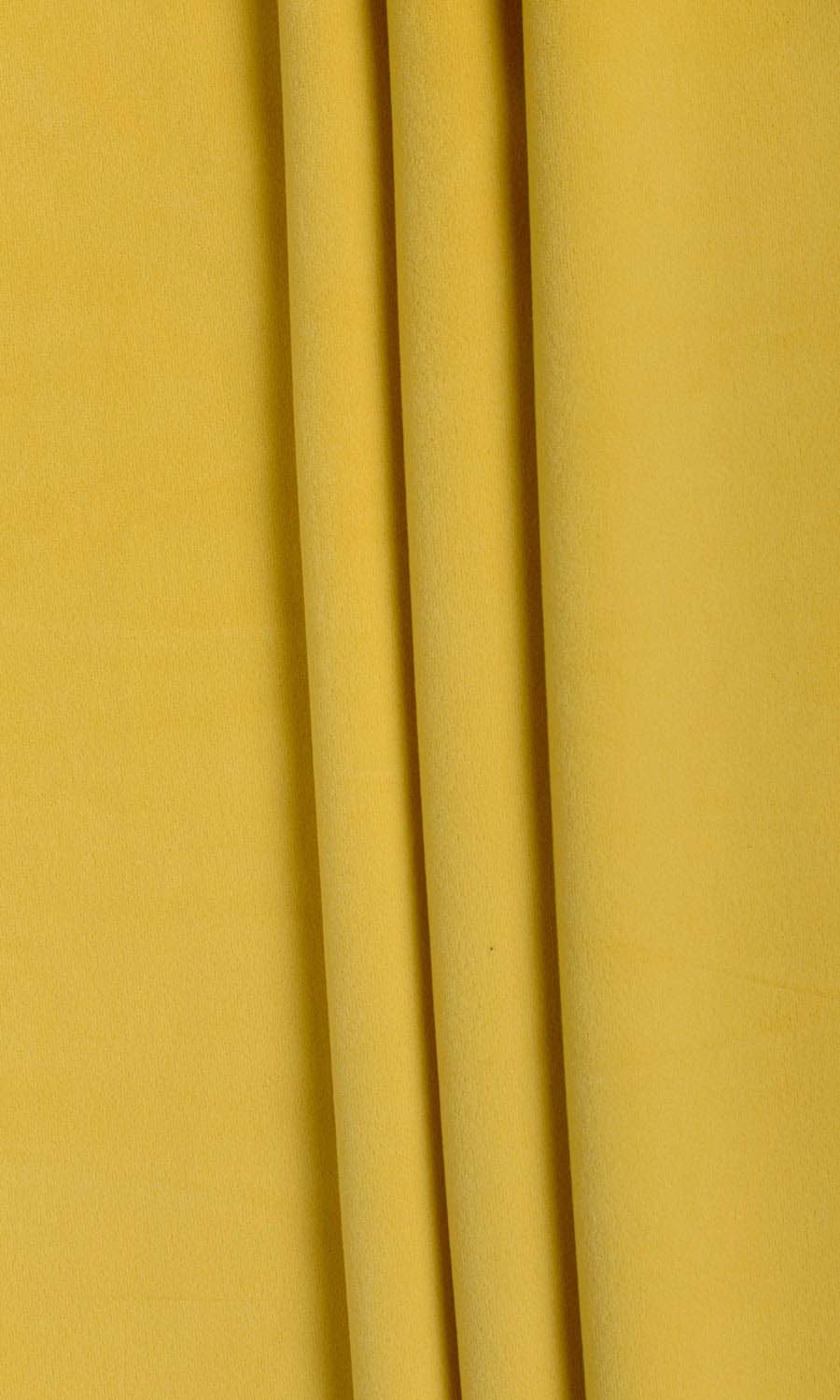 Velvet Fabric Material By the Yard (Yellow)