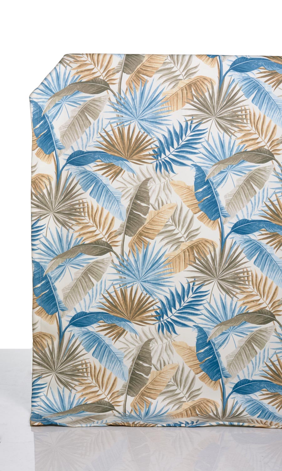 Botanical Floral Home Décor Fabric By the Yard (Blue/ Brown)