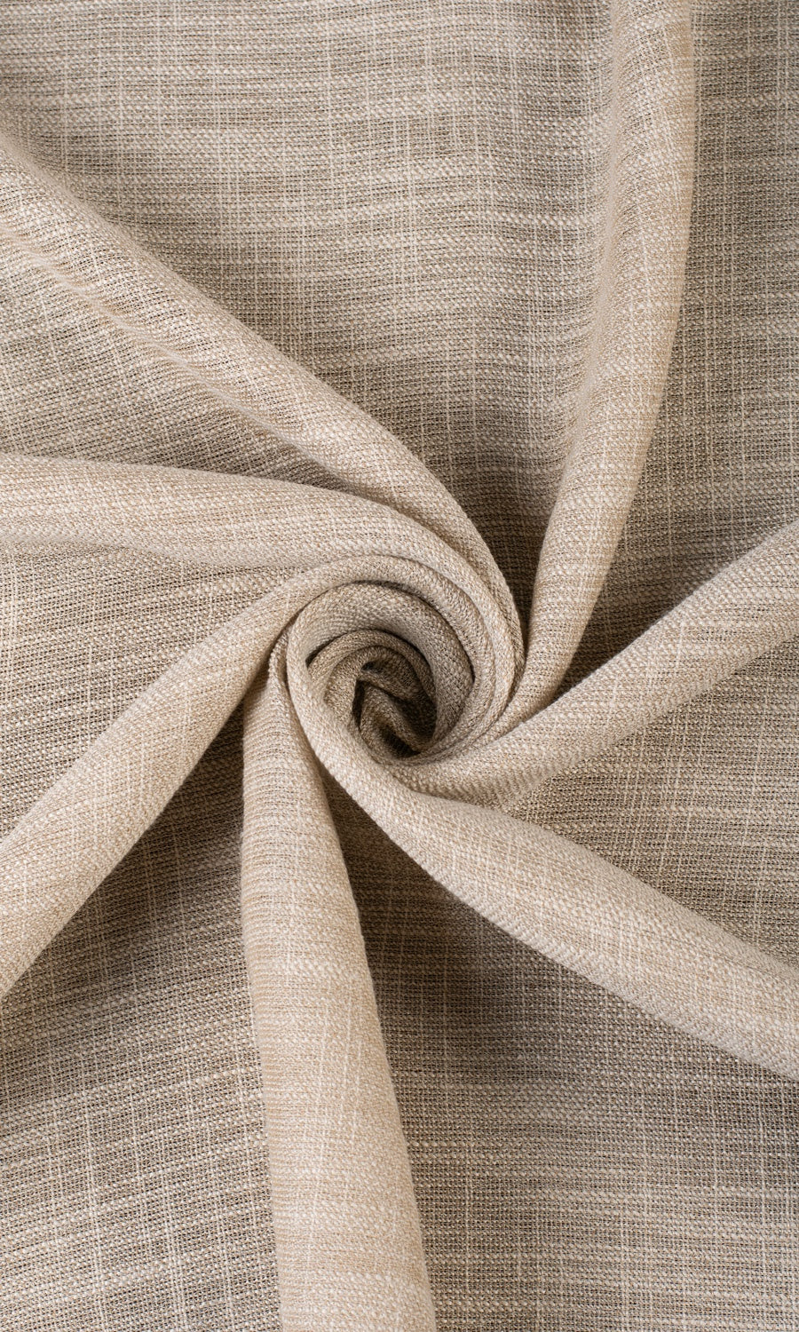 Textured Sheer Window Treatments Fabric Sample (Biscotti Beige)