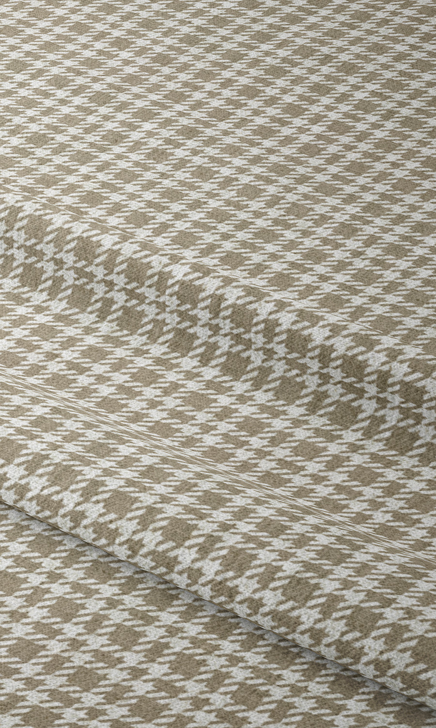 Check Patterned Window Treatments Fabric By the Metre (Beige/ White)
