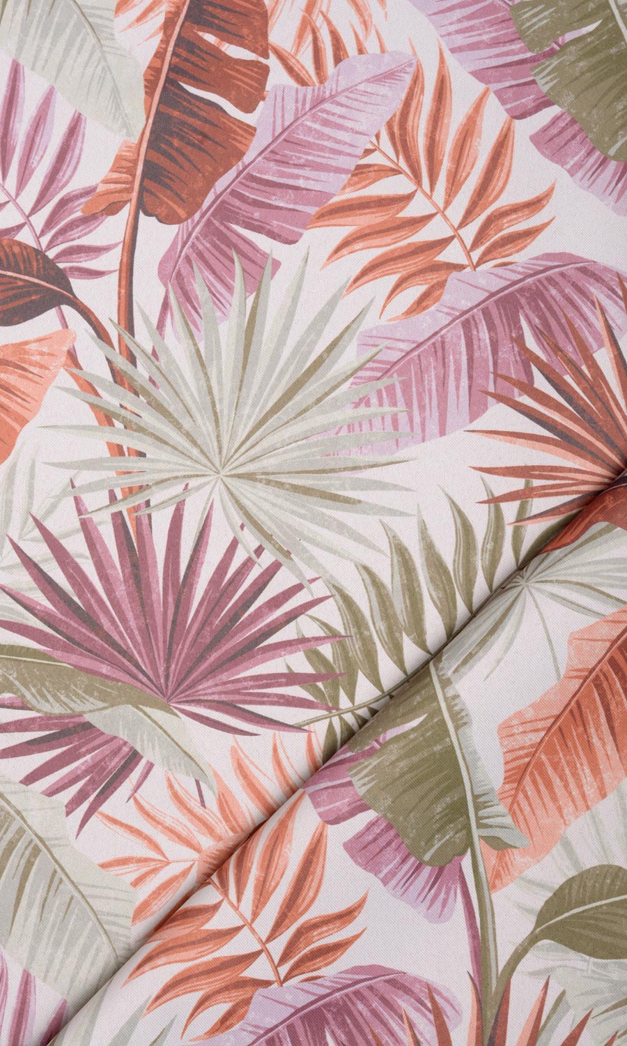 Botanical Floral Home Textile Fabric Material By the Yard (Purple/ Green)