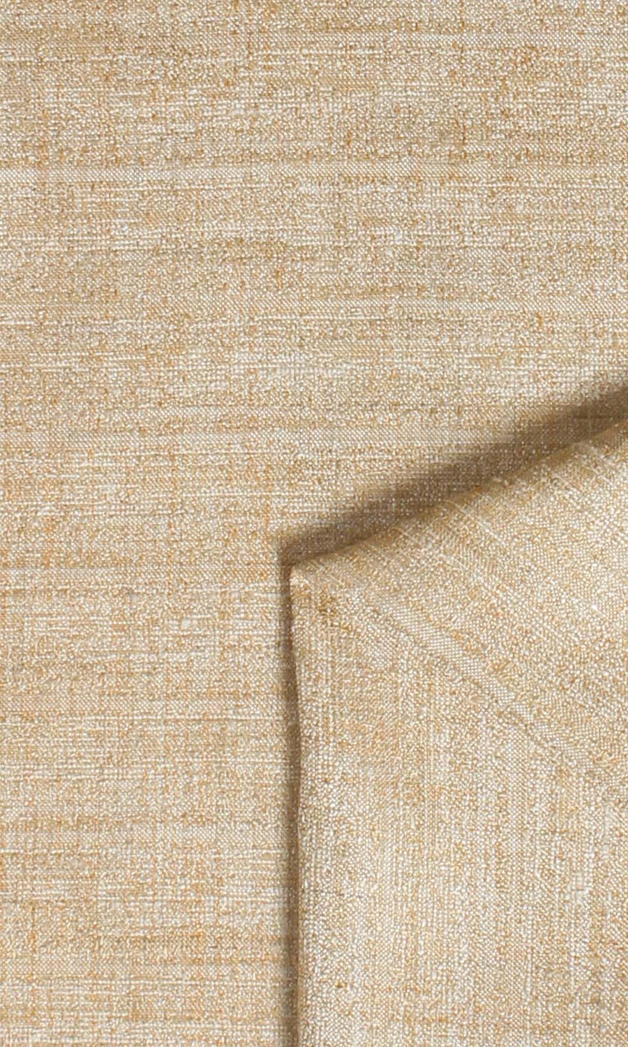 Faux Silk Textured Home Textile Fabric Material By the Yard (Golden Beige)