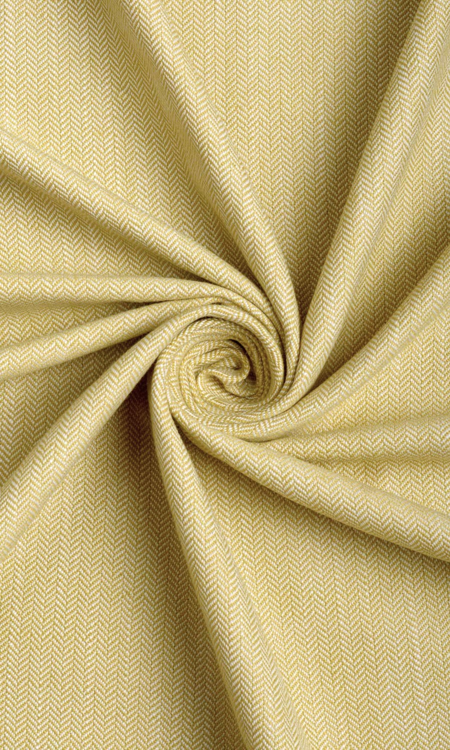 Herringbone Textured Home Décor Fabric By the Yard (Yellow)