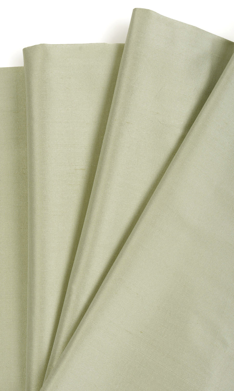 Shantung Silk Home Textile Fabric Material Sample (Olive/ Sage Green)