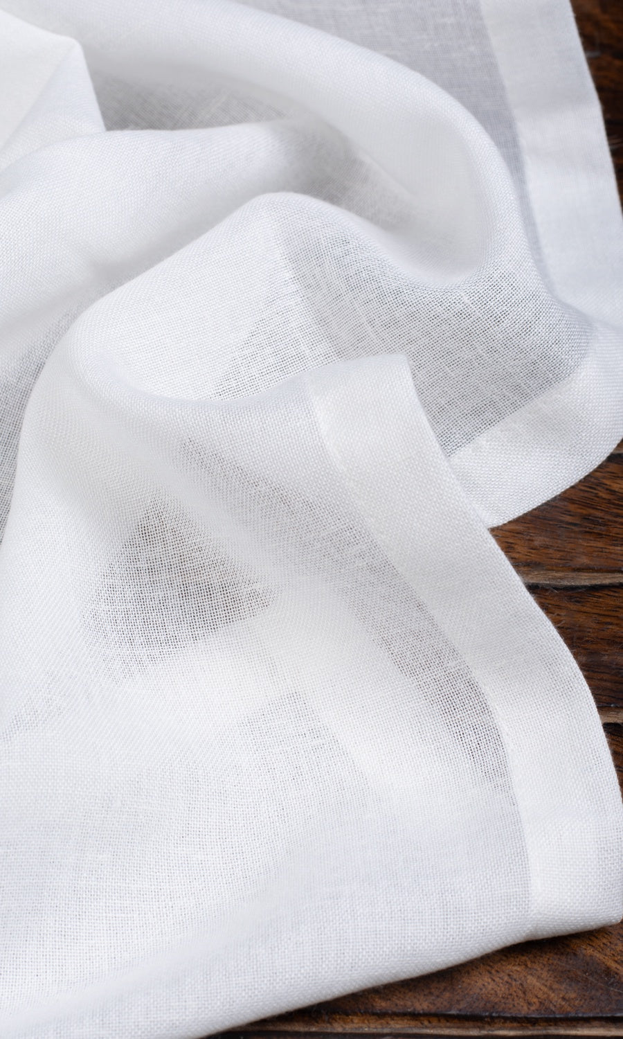 Plain Sheer Fabric Material By the Yard (White)