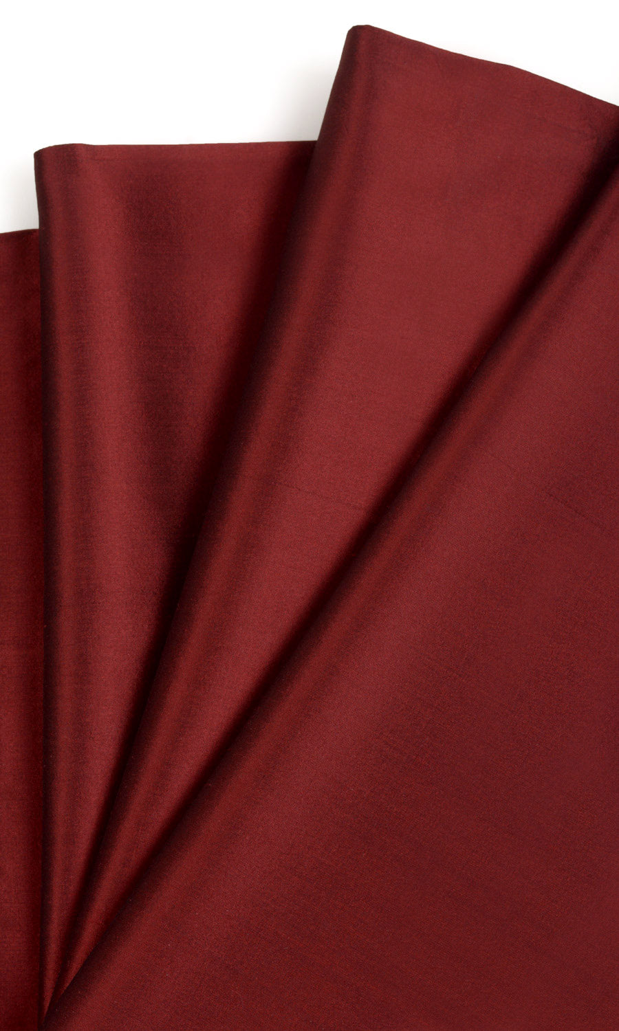 Shantung Silk Fabric Material By the Yard (Burgundy Red)