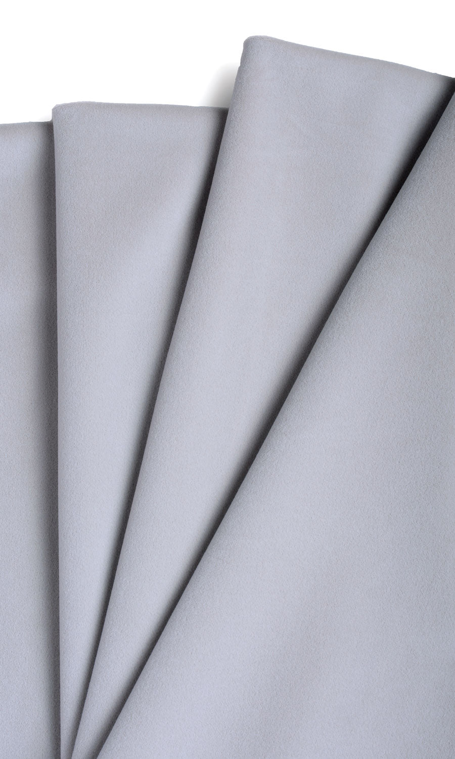 Velvet Window Treatments Fabric By the Yard (Steel Grey/ Blue)