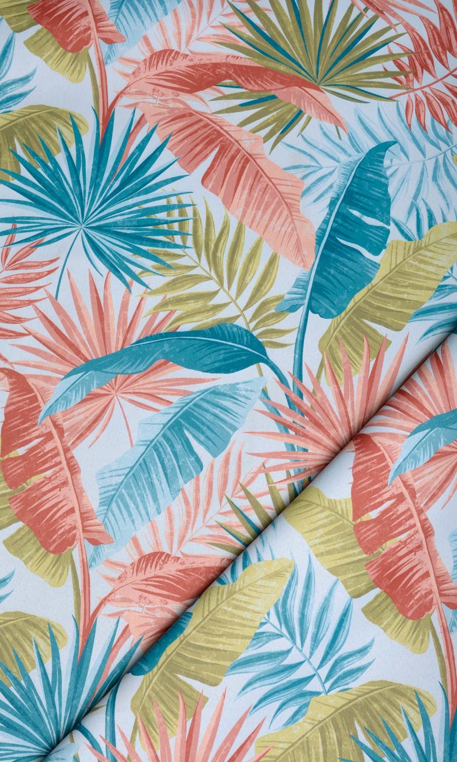 Botanical Floral Home Textile Fabric Material By the Yard (Red/ Blue/ Green)