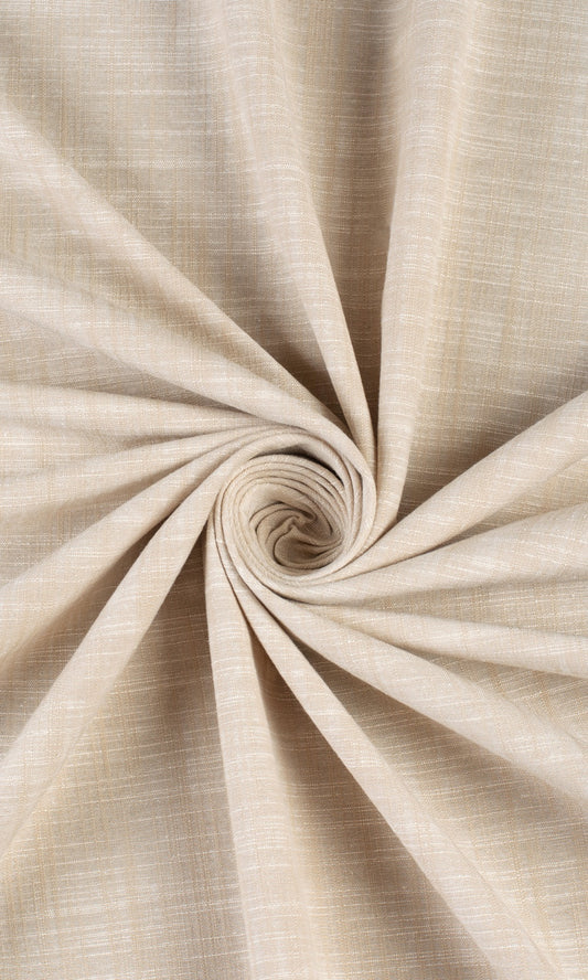 Linen-Textured Home Décor Fabric By the Yard (Pale Beige)