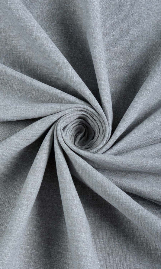 Linen Texture Curtains (Steel Grey)