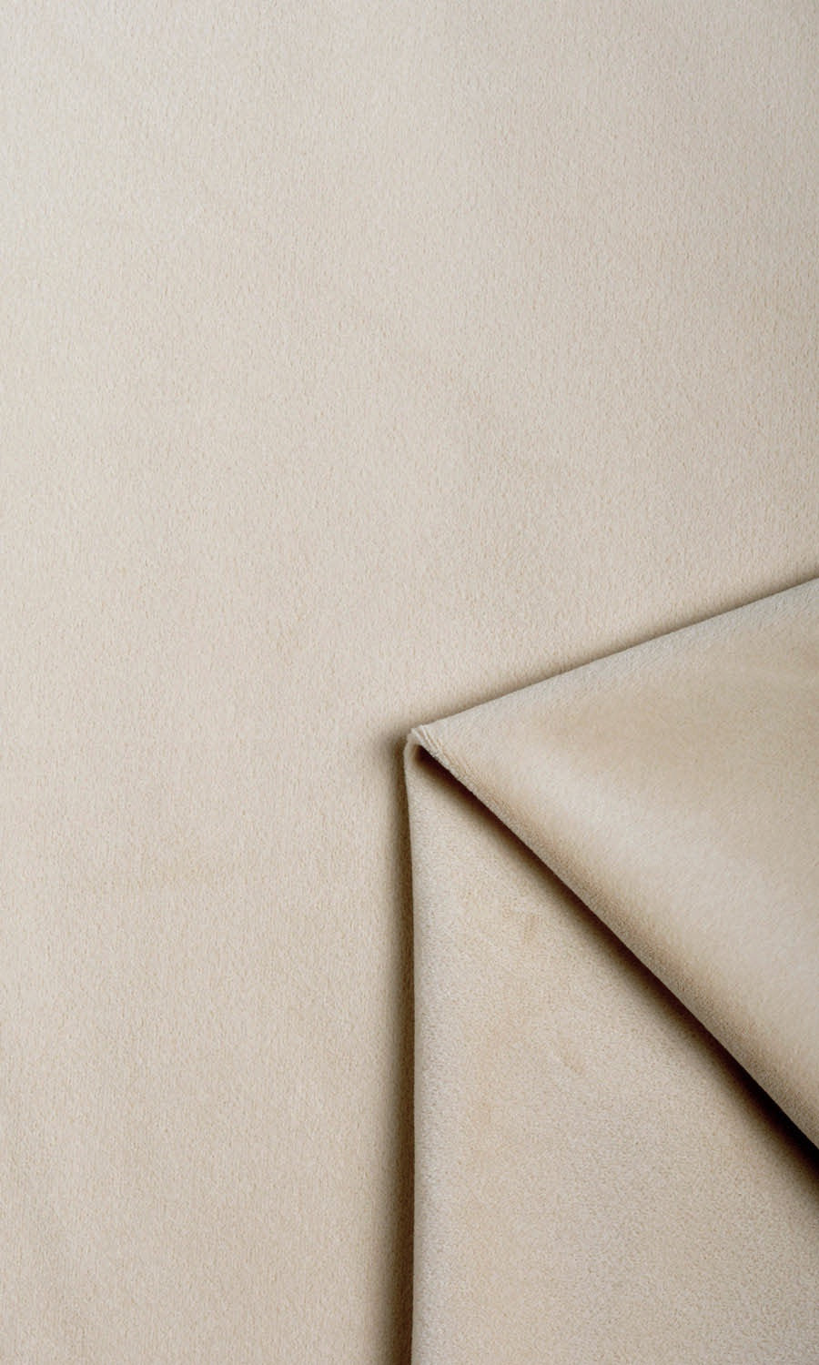Velvet Window Treatments Fabric By the Yard (Pale Beige)