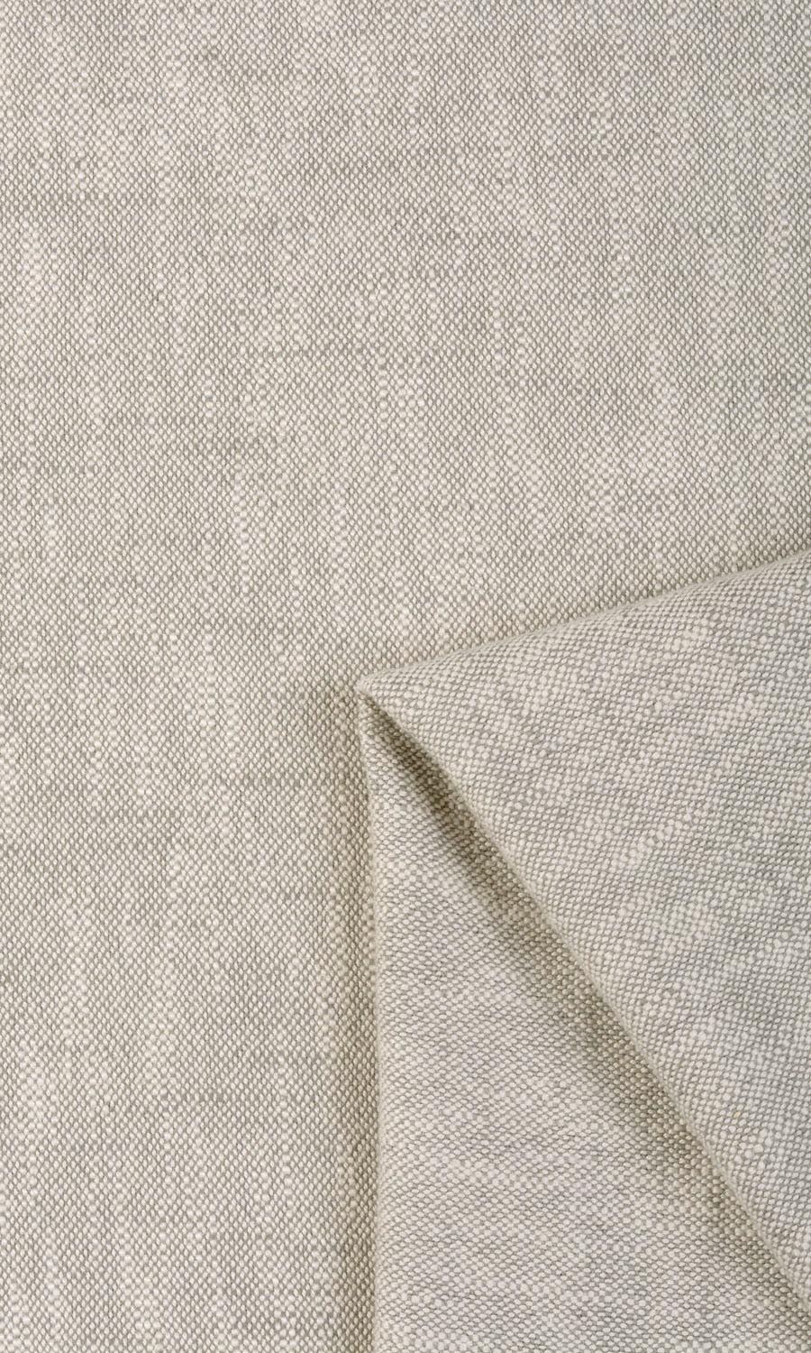 Plain Cotton Fabric By the Yard for Curtains & Drapes (Grey/ Beige)