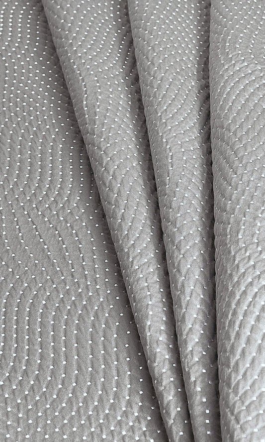 Silk-Blend Home Décor Fabric By the Yard (Grey)