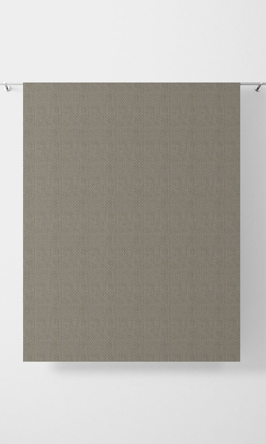 Herringbone Textured Fabric Material By the Yard (Warm Grey/ Brown)