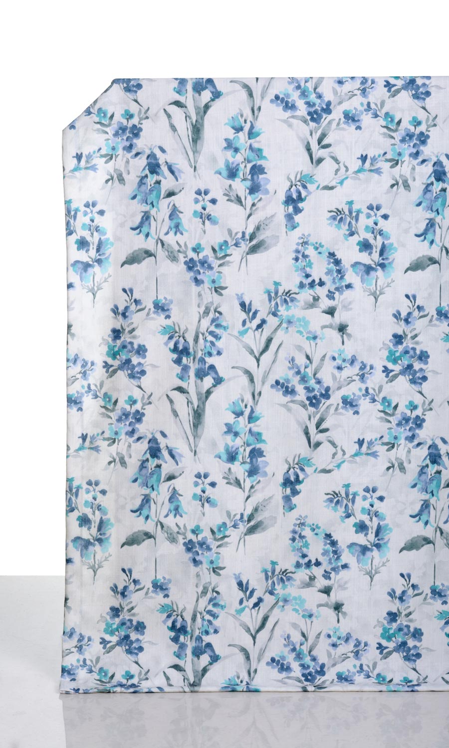 Floral Print Home Textile Fabric Material By the Yard (Blue/ Grey)