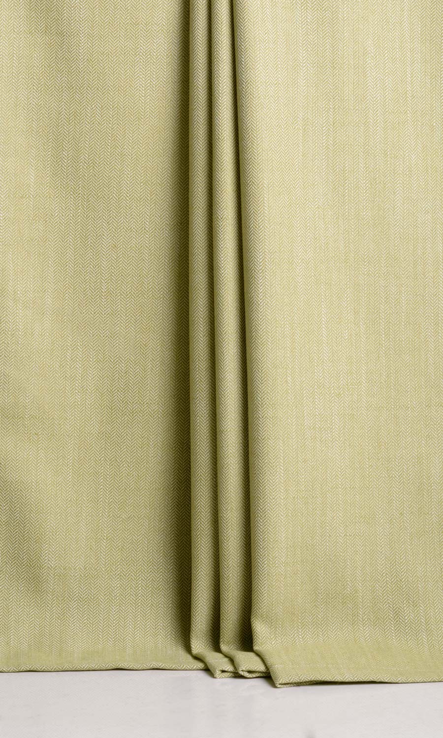 Herringbone Textured Fabric Sample for Curtains & Drapes (Green)