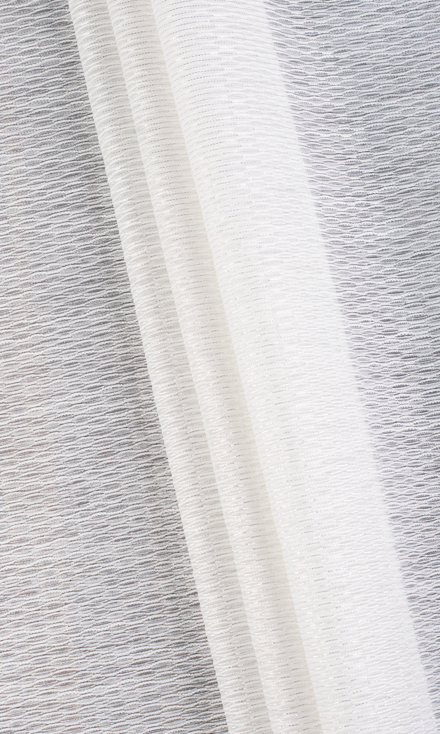 Textured Sheer Window Treatments Fabric By the Yard (White)