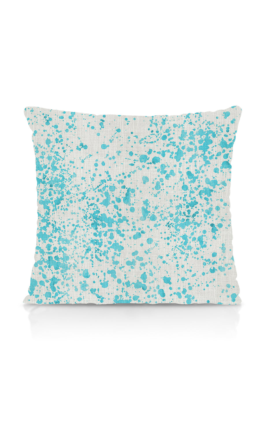 Abstract Print Home Textile Fabric Material Sample (Eggshell White/ Blue)