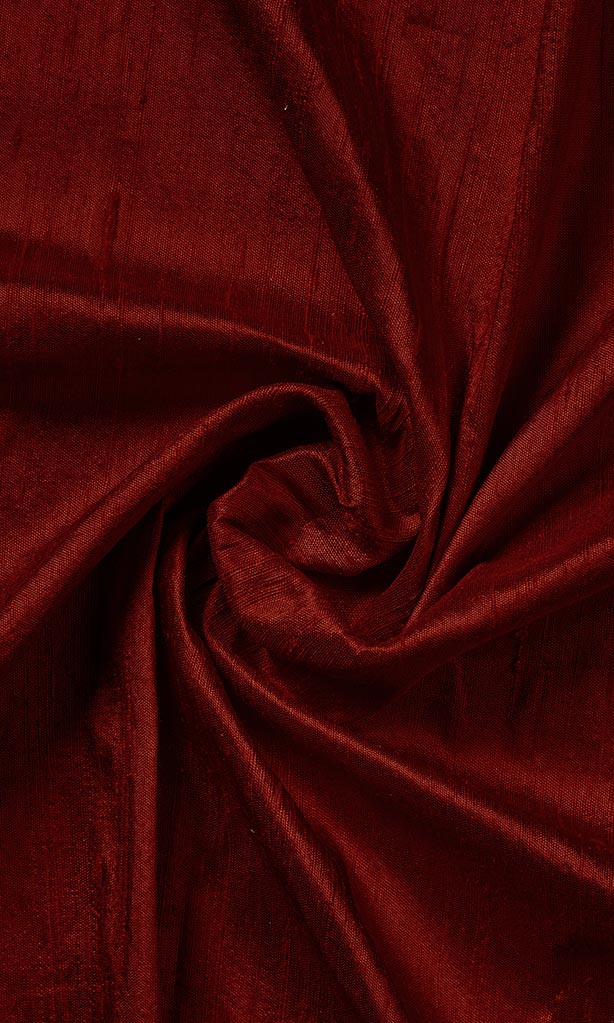 Dupioni Silk Home Décor Fabric Sample (Maroon/ Burgundy Red)