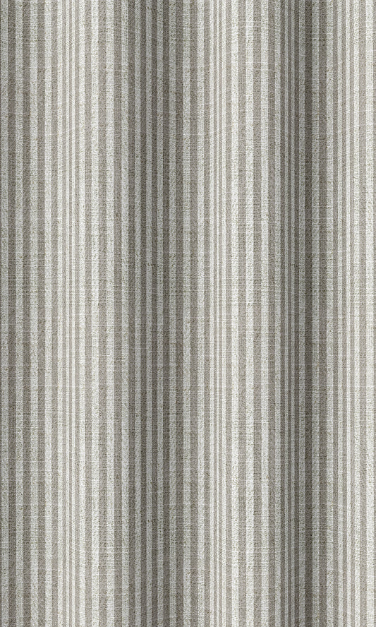 Modern Striped Home Décor Fabric By the Yard (Warm Grey)