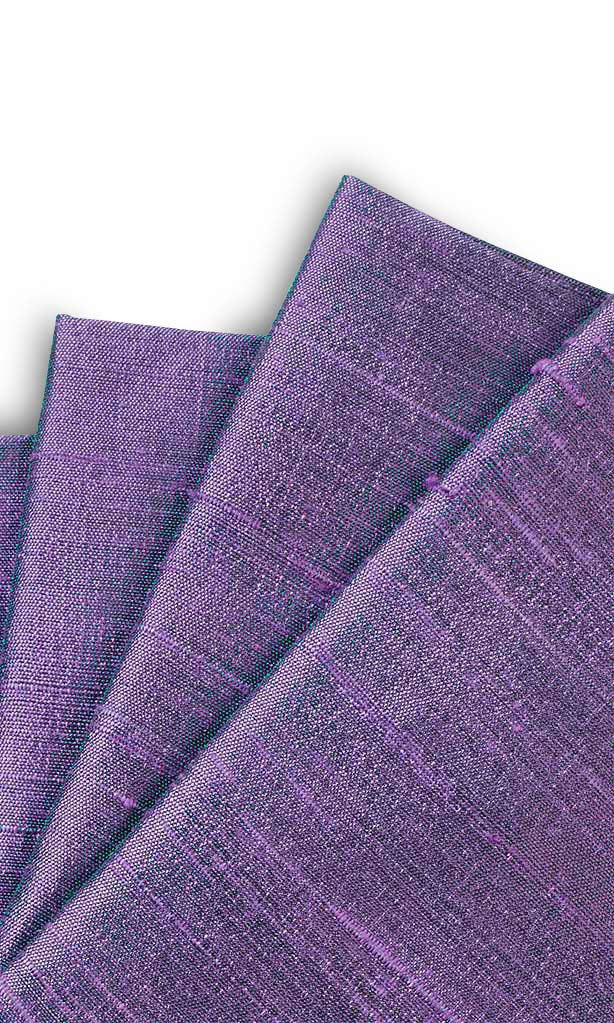 Pure Silk Window Treatments Fabric By the Yard (Purple/ Iris)