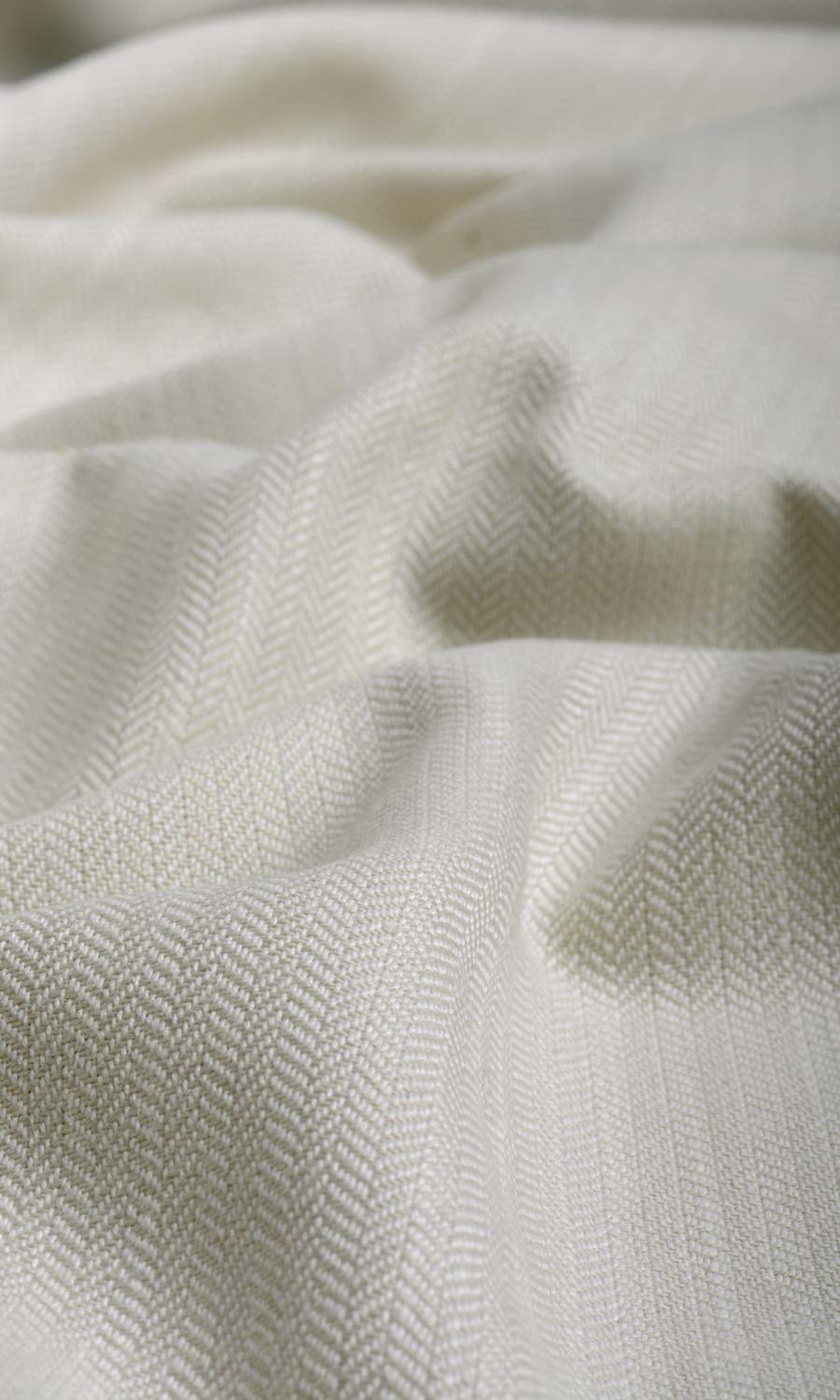 Herringbone Textured Window Treatments Fabric Sample (Pale Grey)