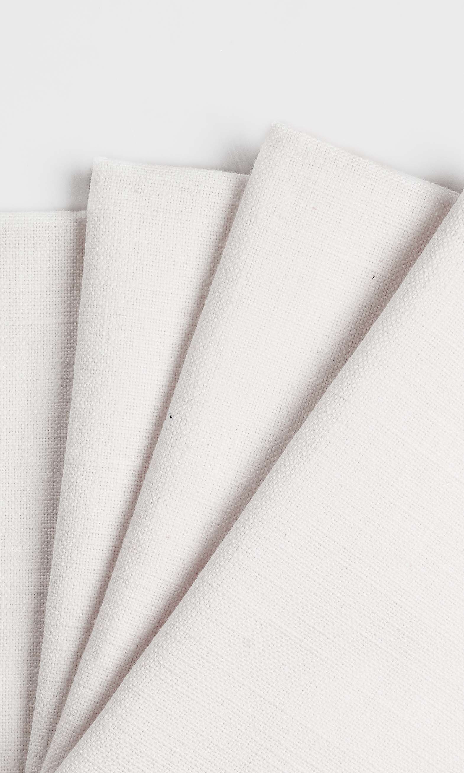 Linen Window Treatments Fabric Sample (White)