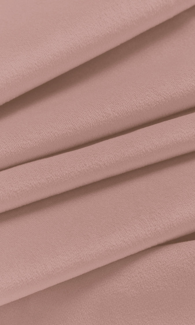 Velvet Home Textile Fabric Material By the Yard (Rose Pink)