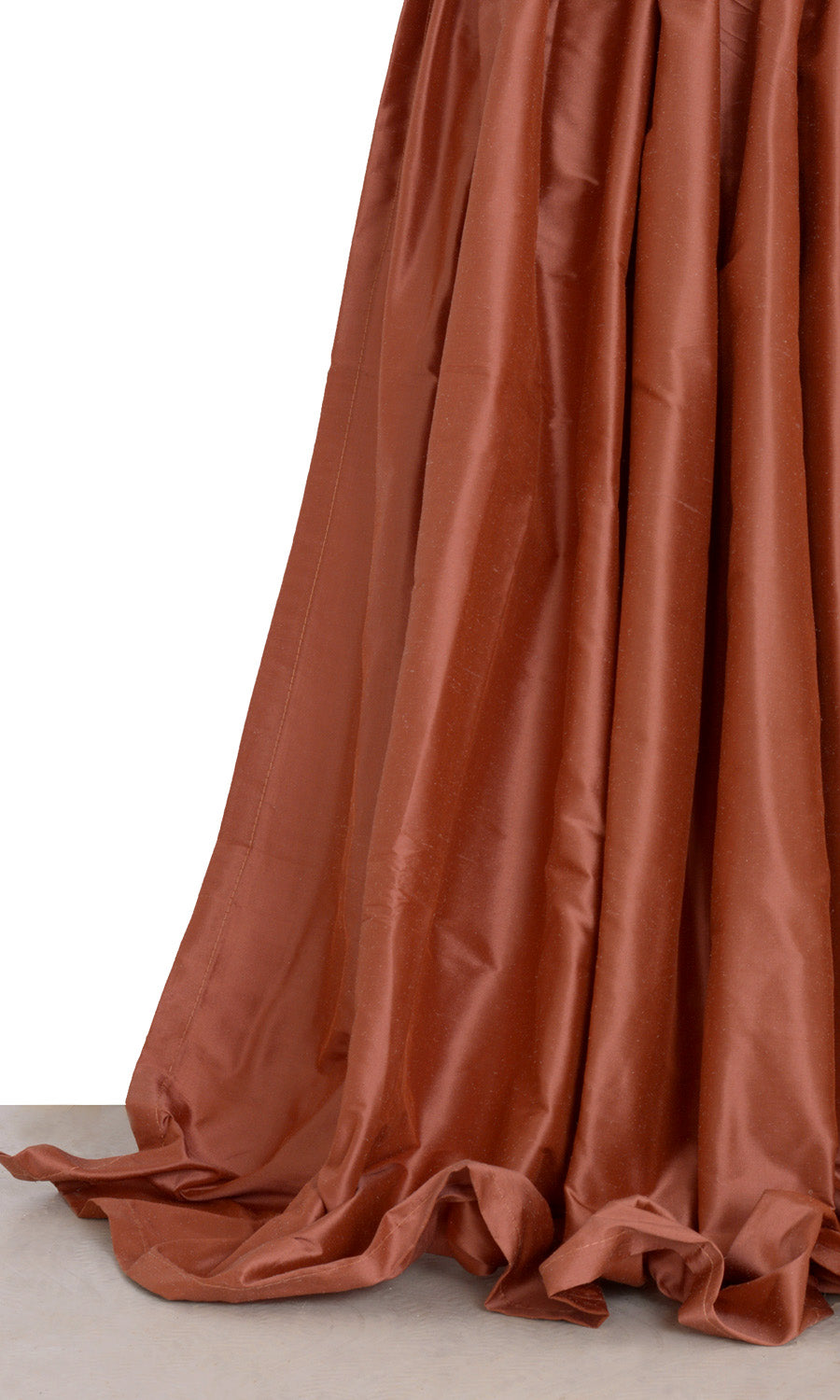 Shantung Silk Window Treatments Fabric By the Yard (Persian Red)