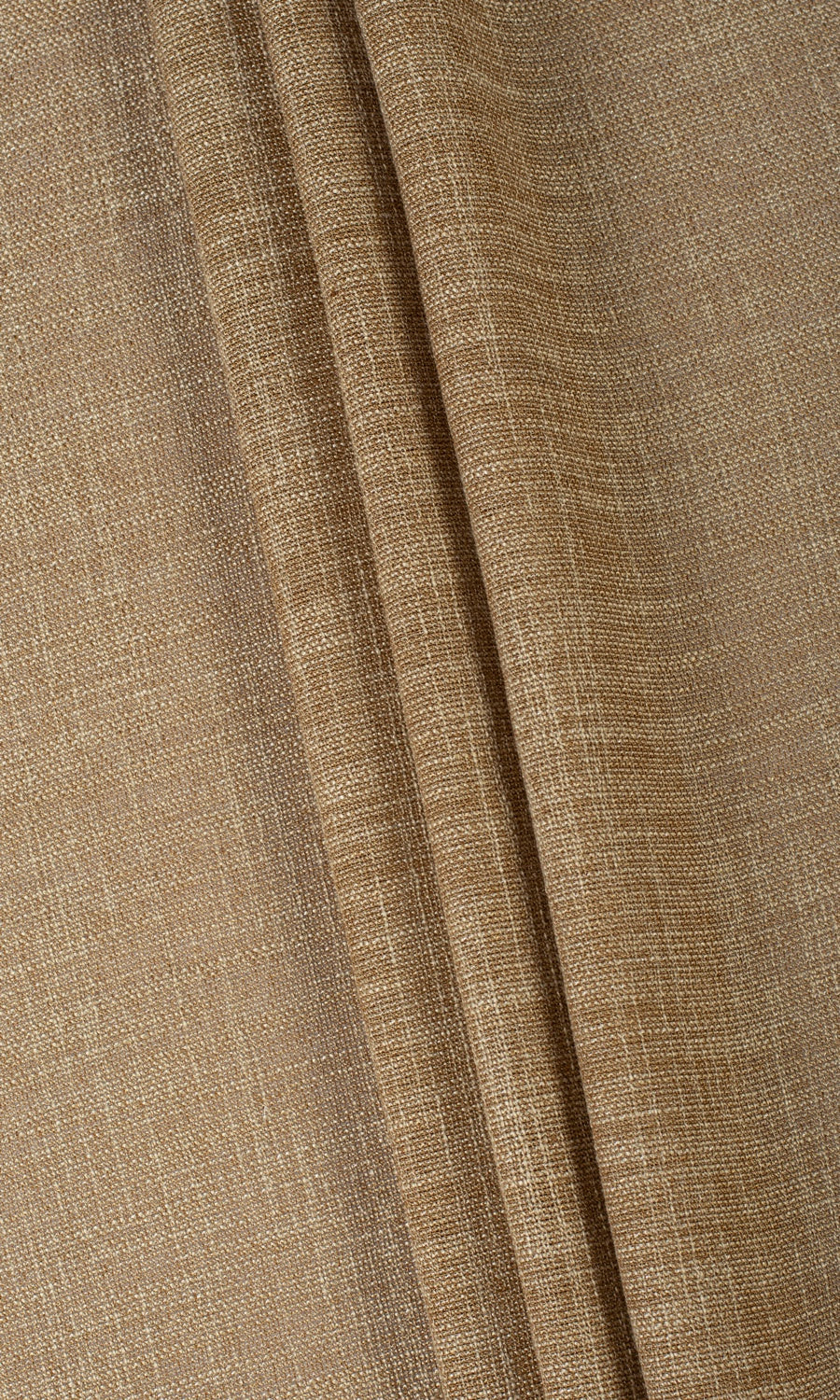 Textured Sheer Home Textile Fabric Material By the Yard (Peanut Brown)