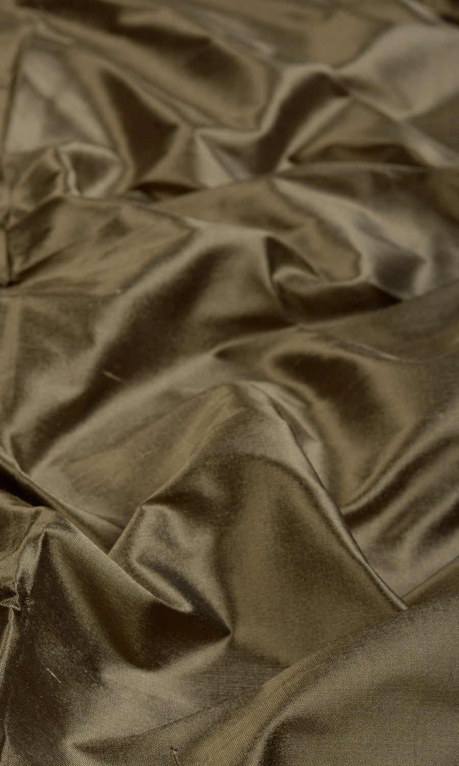 Shantung Silk Home Textile Fabric Material Sample (Cedar Brown)